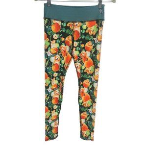 PUPPIES Make Me Happy Dog Print Legging Jersey Women Size XS Pull-on Stretchy